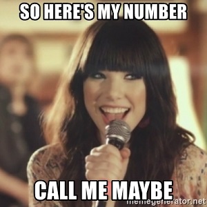 Here\'s my number